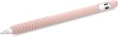 kwmobile hoesje voor styluspen geschikt voor Apple Pencil (1. Gen) - siliconenhoes voor tablet pen - oudroze