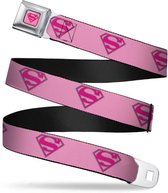 SUPERMAN - Kinder Riem- 31/66 - 2,5 Cm - Pink/Logo