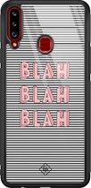 Samsung A20s hoesje glass - Blah blah blah | Samsung Galaxy A20s  case | Hardcase backcover zwart