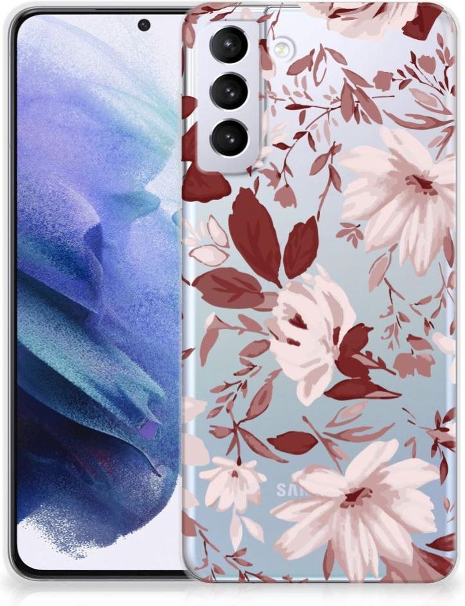 Hoesje maken Samsung Galaxy S21 Plus Watercolor Flowers