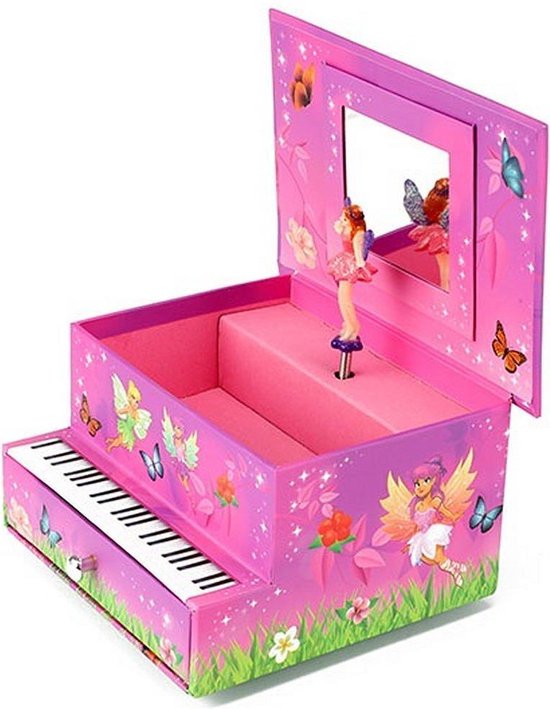 Toi-toys Muziekdoosje Fairies Piano Met Lade 17 Cm Roze van Toi-Toys — afbeelding 4