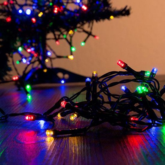 lila Zwakheid Vooruitgang Kerstverlichting op batterij gekleurd buiten 48 lampjes | bol.com