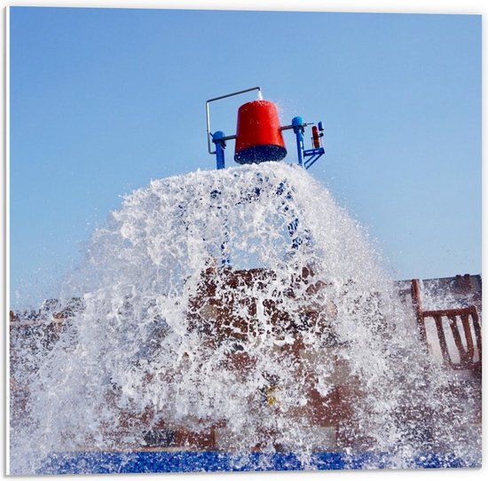 Forex - Water Pretpark - 50x50cm Foto op Forex