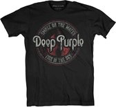 Deep Purple Heren Tshirt -XL- Smoke Circle Zwart