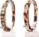 Duvo+ Kattenhalsband luipaard Luipaard print 20-30cm / 10mm, LET OP PER STUK, ALLEEN DE RECHTER OP DE AFBEELDING WORD GELEVERD !!