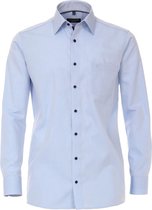 CASA MODA comfort fit overhemd - lichtblauw (contrast) - Strijkvrij - Boordmaat: 40