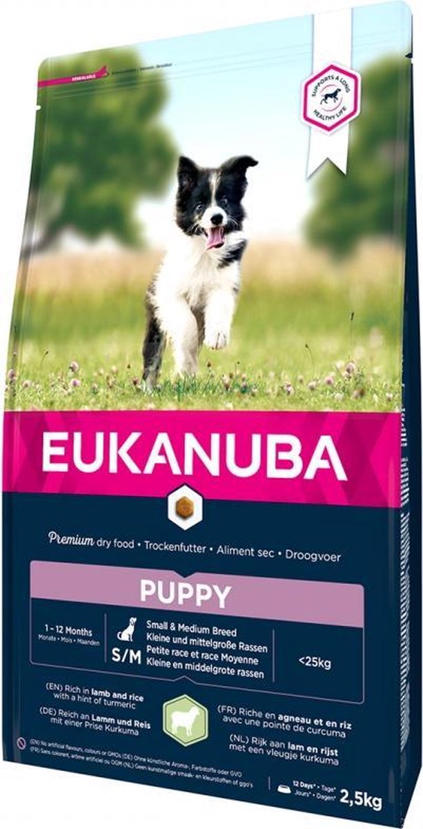 Eukanuba dog puppy&junior sm&med lamb&rice 12KG