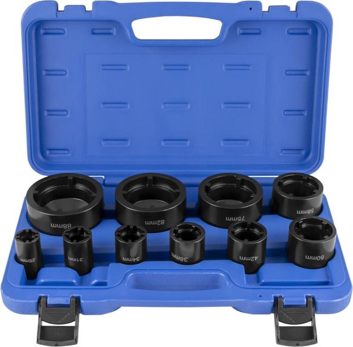 JBM Tools | Set van doppen met interne tanden voor kogellagers-moeren