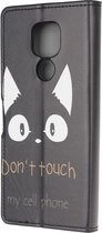 Motorola Moto G9 Play / Moto E7 Plus Hoesje met Don't Touch Print