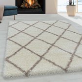 Tapijtenloods Harmony Soft Shaggy Hoogpolig Vloerkleed Creme- 140x200 CM