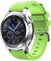 Siliconen Smartwatch bandje - Geschikt voor  Samsung Gear S3 silicone band - lichtgroen - Horlogeband / Polsband / Armband