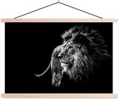 Sweet Living Poster - Majestic Lion - 0 X 0 Cm - Zwart En Wit