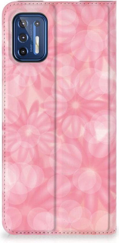 Étui support Motorola Moto G9 Plus Étui pour téléphone Spring Fleurs