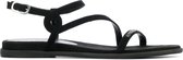 Unisa Vrouwen Suède    Sandalen / Damesschoenen Claris - Zwart - Maat 40
