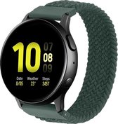 Bandje Voor Huawei Watch GT Nylon Gevlochten Solo Band - Inverness Groen - Maat: 20mm - M - Horlogebandje, Armband