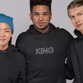 King / Queen Hoodie Origin (King - Maat L) | Koppel Cadeau | Valentijn Cadeautje voor hem & haar