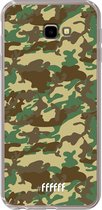 6F hoesje - geschikt voor Samsung Galaxy J4 Plus -  Transparant TPU Case - Jungle Camouflage #ffffff