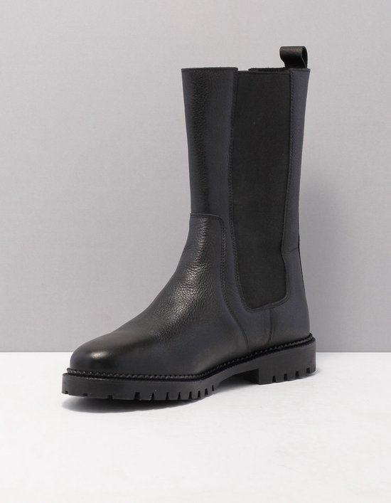 TANGO bee 215 laarzen dames zwart zwart a black leather leer 39 | bol.com