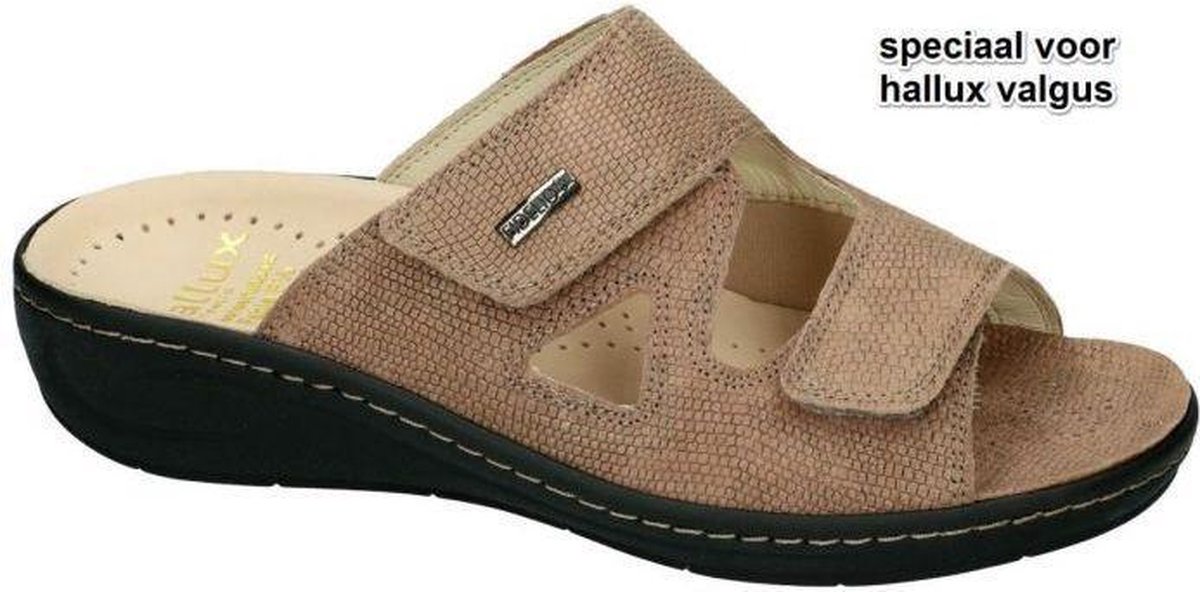 Fidelio Hallux -Dames camel slipper muiltje maat 38 - Schoenen.nl