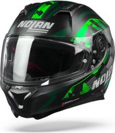 Nolan N87 Venator 92 Flat Black Green Antrhacite Full Face Helmet XL