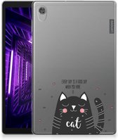 TPU Case Lenovo Tab M10 HD (2de generatie) Hoes Cat Good Day met doorzichte zijkanten