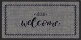 MD Entree - Schoonloopmat - Emotion XS - Hello Welcome - 40 x 80 cm