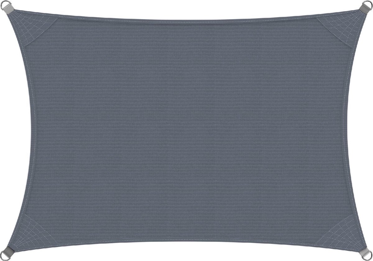 Deuba Schaduwdoek HDPE-stof rechthoek antraciet 3 x 4m