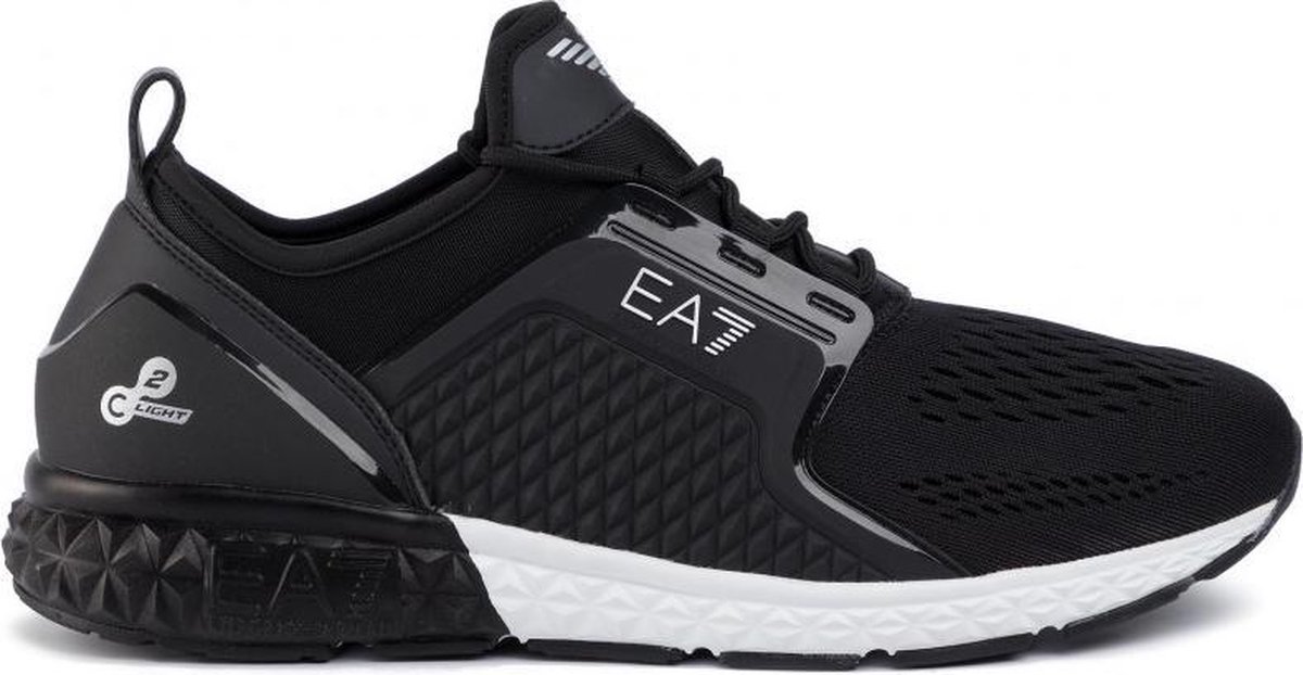 Emporio Armani - Heren Sneakers 3D Mesh Black - Zwart - Maat 44 | bol.com