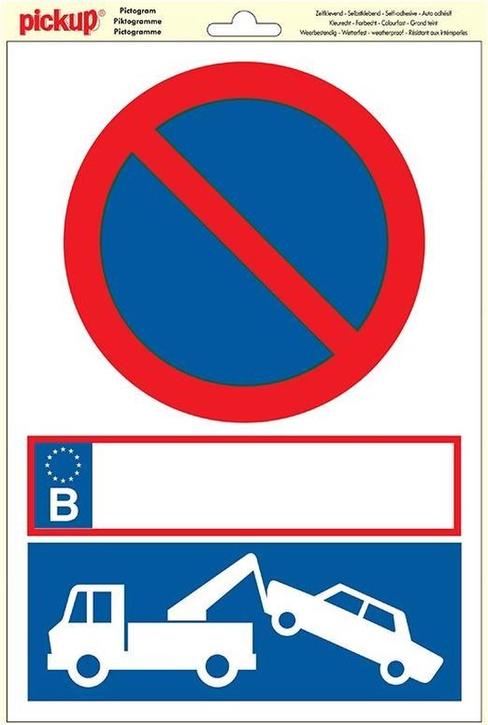 Panneau stationnement interdit fourrière 2 A4
