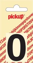 Pickup plakcijfer Helvetica 40 mm - zwart 0