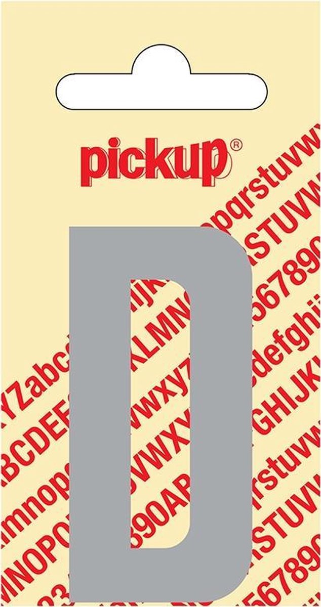 Pickup plakletter Nobel 60 mm - lichtgrijs D