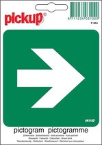 Pickup Pictogram 10x10 cm - Vluchtweg recht