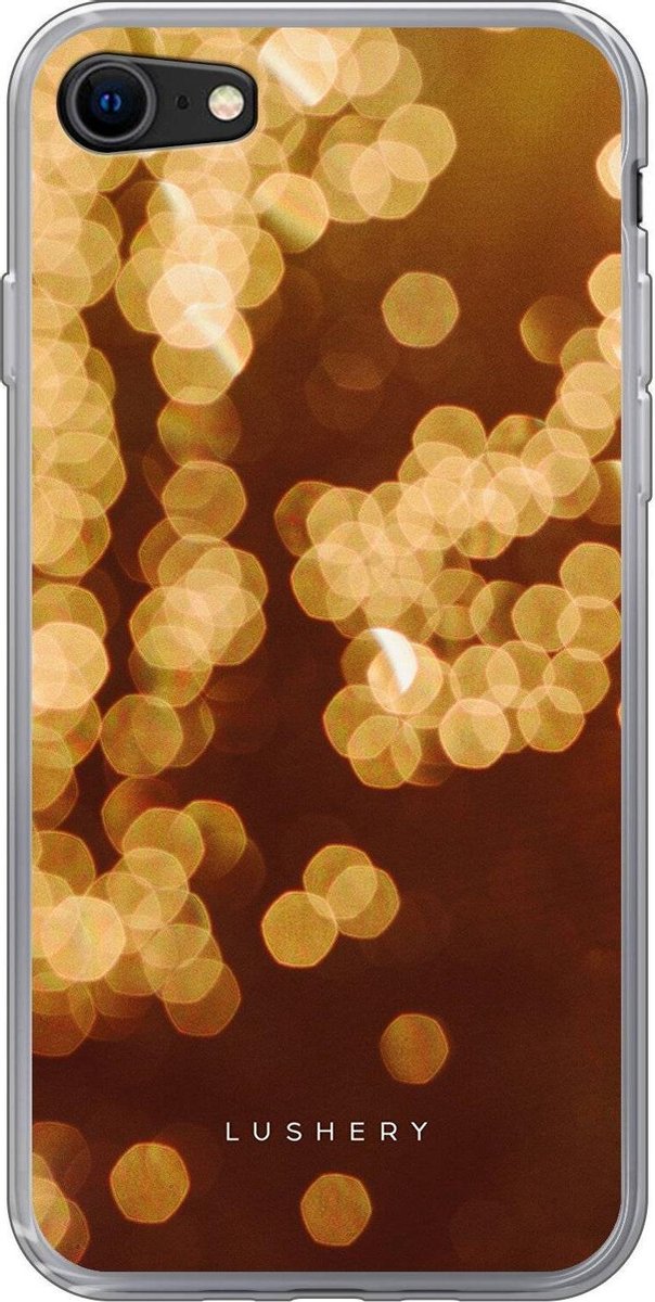 Lushery Hard Case voor iPhone SE (2020) - Golden Bokeh