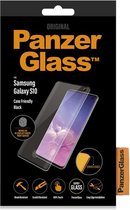 Fingerprint Case Friendly Screenprotector Samsung Galaxy S10 - Zwart / Black