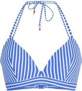LingaDore - Bossa Bikini Top - maat 38B - Blauw Wit