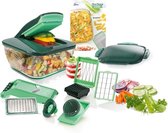 Deluxe Chef 16 delen - Fruitsnijder - Groentesnijder - Groentehakker - Uiensnijder - Uienhakker - Hakmolen - Mandoline - Mandoline keukensnijder - Allessnijder - Kruidensnijder - Keukensnijde