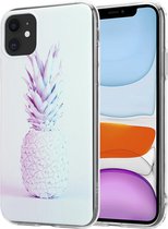 ShieldCase hoesje met ananas print geschikt voor Apple iPhone 12 / 12 Pro - 6.1 inch