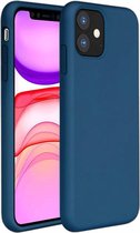 ShieldCase Silicone case geschikt voor Apple iPhone 12 / 12 Pro - 6.1 inch - optimale bescherming - siliconen hoesje - backcover - blauw