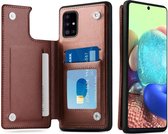 ShieldCase Samsung Galaxy A71 wallet case - bruin
