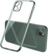 ShieldCase geschikt voor Apple iPhone 11 Pro Max vierkante metallic case - donkergroen