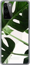 6F hoesje - geschikt voor OnePlus 9 Pro -  Transparant TPU Case - Tropical Plants #ffffff