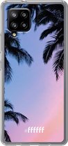 6F hoesje - geschikt voor Samsung Galaxy A42 -  Transparant TPU Case - Sunset Palms #ffffff