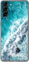 6F hoesje - geschikt voor Samsung Galaxy S21 -  Transparant TPU Case - Perfect to Surf #ffffff