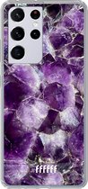 6F hoesje - geschikt voor Samsung Galaxy S21 Ultra -  Transparant TPU Case - Purple Geode #ffffff
