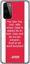 6F hoesje - geschikt voor OnePlus 9 Pro -  Transparant TPU Case - AFC Ajax Clublied #ffffff