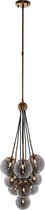 Hanglamp brons glas metaal (r-000SP38019)