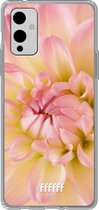 6F hoesje - geschikt voor OnePlus 9 -  Transparant TPU Case - Pink Petals #ffffff