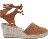 Fred de la Bretoniere 153010202 Espadrilles - Met Sleehak - Dames - Cognac - Maat 38