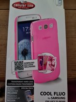 Cellularline Transparant Roze hard case Samsung galaxy s3