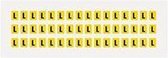 Letter stickers geel/zwart teksthoogte: 8 mm letter L